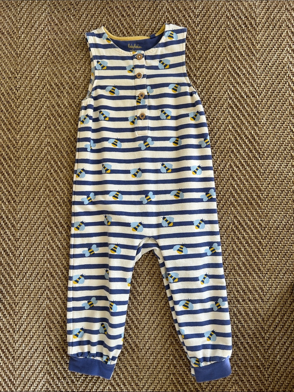 Baby Boden Bee Overalls (Size 18-24m)
